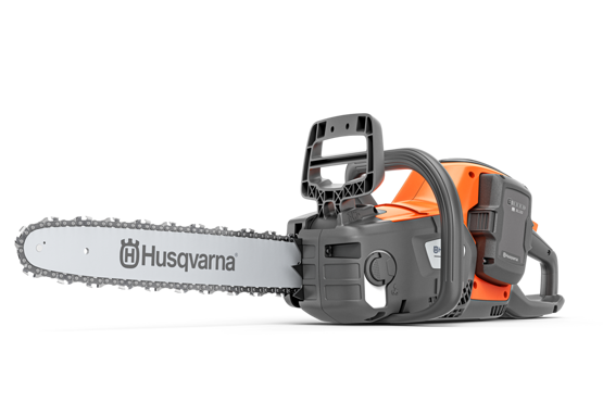 Akku-Kettensäge Husqvarna 215i​, mit Akku und Ladegerät